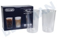 DeLonghi AS00001404 Koffie zetter DLSC319 Thermische Dubbelwandige Glazenset geschikt voor o.a. Warme en koude dranken