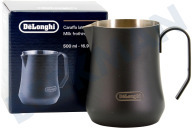 DeLonghi AS00006520 Koffiezetapparaat DLSC082 Melkopschuimkan Zwart, 500ml geschikt voor o.a. Capuccino, caffe latte, latte macchiato, 500ml
