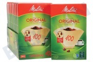 Melitta Koffie zetter 6627300 Koffiefilter bruin 100, 40 stuks geschikt voor o.a. Aromaboy
