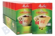Melitta Koffiezetter 6626822 Melitta koffiefilters 1x2 geschikt voor o.a. Optima Timer, Single 5, Linea Unica