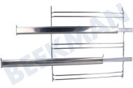 Gorenje 827809  Rail geschikt voor o.a. BCPS6737E09X, BOS6747A01X Telescoop Rail, links geschikt voor o.a. BCPS6737E09X, BOS6747A01X