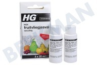 HG 512004100  HGX Fruitvliegjesval Navulling geschikt voor o.a. 2x 20ml