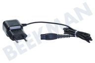 Philips 422203621751 Scheerapparaat Adapter geschikt voor o.a. QP2530, QP2531, S1300, S1310, S1520 Laadsnoer geschikt voor o.a. QP2530, QP2531, S1300, S1310, S1520