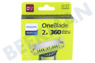 Philips QP624/50 Scheerapparaat Scheerblad geschikt voor o.a. OneBlade OneBlade 360 scheerblad + body kit geschikt voor o.a. OneBlade