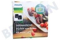 Philips Hetelucht friteuse HD9959/00 Hetelucht friteuse XXL Grillmeesterset geschikt voor o.a. HD965x, HD986x