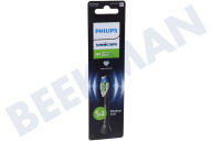 Philips HX6062/88  Tandenborstelset geschikt voor o.a. Sonicare Optimal White opzetborstels, 2 stuks, zwart geschikt voor o.a. Sonicare