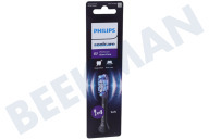 Philips HX9054/88  Tandenborstelset geschikt voor o.a. Sonicare G3 Premium Gum Care opzetborstels, 4 stuks, zwart geschikt voor o.a. Sonicare