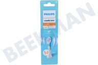 Philips HX6032/90  Tandenborstelset geschikt voor o.a. Sonicare For Kids Sonicare For Kids opzetborstels small, 2 stuks, wit geschikt voor o.a. Sonicare For Kids