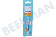 Philips HX6042/90  Tandenborstelset geschikt voor o.a. Sonicare For Kids Sonicare For Kids opzetborstels, 2 stuks, wit geschikt voor o.a. Sonicare For Kids
