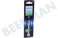 Philips HX6062/87  Tandenborstelset geschikt voor o.a. Sonicare Optimal White opzetborstels, 2 stuks, wit geschikt voor o.a. Sonicare
