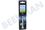 Philips HX6064/87  Tandenborstelset geschikt voor o.a. Sonicare Optimal White opzetborstels, 4 stuks, wit geschikt voor o.a. Sonicare