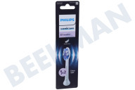 Philips HX6052/87  Tandenborstelset geschikt voor o.a. Sonicare S2 Sensitive opzetborstels, 2 stuks, wit geschikt voor o.a. Sonicare