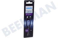 Philips HX9052/88  Tandenborstelset geschikt voor o.a. Sonicare G3 Premium Gum Care opzetborstels, 2 stuks, zwart geschikt voor o.a. Sonicare