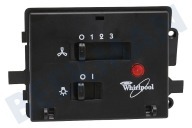 Whirlpool 481945299412 Wasemkap Controlepaneel geschikt voor o.a. AKB086 Print + bedieningspaneel geschikt voor o.a. AKB086