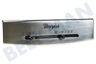 Whirlpool 481231048209 Dampafzuiger Bedieningspaneel geschikt voor o.a. AKR646, AKR400, AKR934 Incl. knoppen geschikt voor o.a. AKR646, AKR400, AKR934