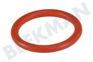 O-ring geschikt voor o.a. OR2050 Siliconen, rood DM=16mm