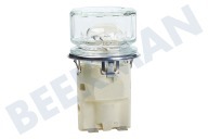 Smeg 696050220 Fornuis Lamp geschikt voor o.a. UK60CMF, SCB60M, SA22XMF Compleet met glas en fitting geschikt voor o.a. UK60CMF, SCB60M, SA22XMF