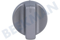 Zanussi 140075034029 Kookplaat Knop geschikt voor o.a. ZGH76524XS, EGS6404SX Gasknop, grijs geschikt voor o.a. ZGH76524XS, EGS6404SX
