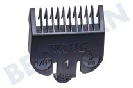 Wahl 03114S  Opzetkam geschikt voor o.a. Type 1    zwart plastic Nr.1  3mm 1/8 inch geschikt voor o.a. Type 1    zwart plastic