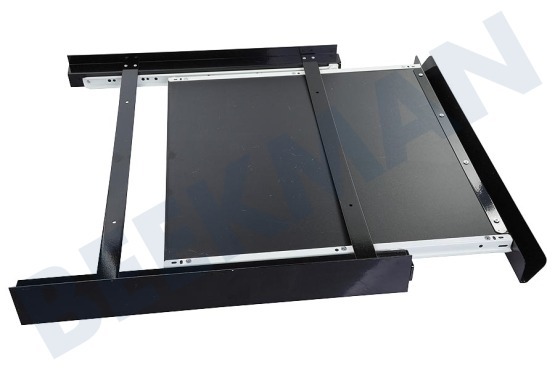 Universeel  Combirand Aluminium Met Werkblad Luxe, Zwart