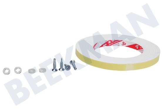 Universeel  Combirand Aluminium Met Werkblad Luxe, Zwart