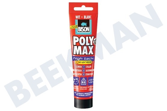 Universeel  Poly Max High Tack Express Wit 165gr Tube