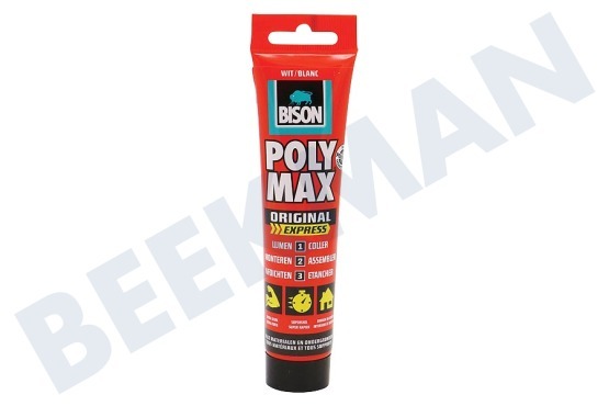 Bison  Poly Max Express Wit 165gr Tube