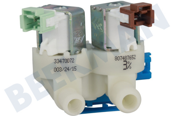 Zanussi Waschmaschine Einlassventil doppelt, gerade