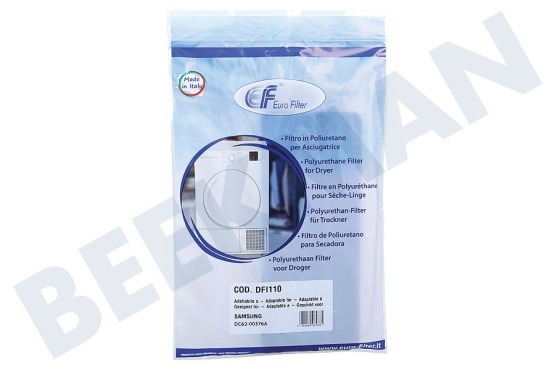 Eurofilter Wasdroger Filter Foam filter
