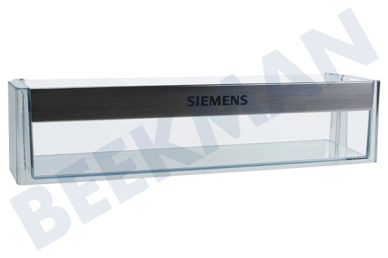 Siemens Koelkast 705186, 00705186 Flessenrek Transparant met chromen rand
