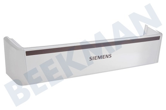 Siemens Koelkast 665457, 00665457 Flessenrek Transparant 493x120x100mm