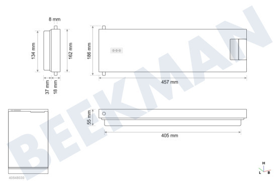 Neff Koelkast Vriesdeur Compleet inclusief greep en afdichting