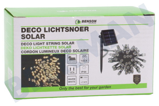 Benson  Solar LED Lichtsnoer 100 LED 12 Meter