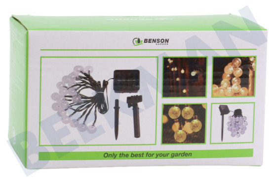 Benson  Solar LED Lichtsnoer 20 LED 5 Meter
