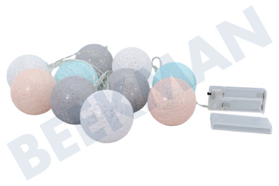 Universeel  Lichtsnoer "Cotton Ball" 10 LED