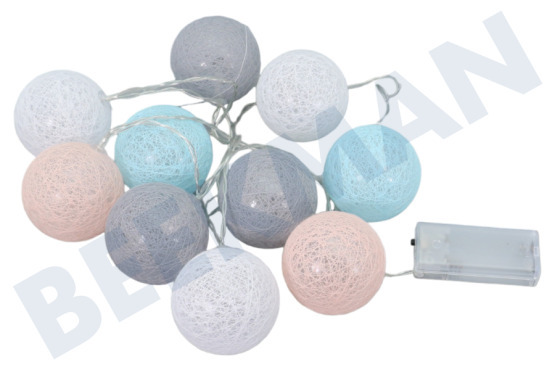 Universeel  Lichtsnoer "Cotton Ball" 10 LED