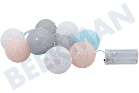 Universeel  Lichtsnoer "Cotton Ball" 10 LED
