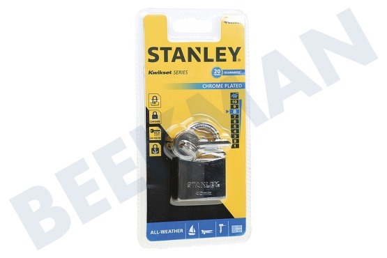 Stanley  S742-012 Stanley Hangslot Solid Brass Chrome Plated 40mm