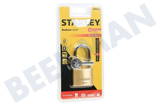 Stanley  S742-043 Stanley Hangslot Solid Brass 40mm