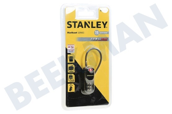 Stanley  S742-060 Stanley Hangslot 3 cijferig met stalen kabel