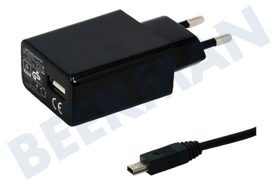 Bebook  Oplader Mini USB, 2A, 100cm