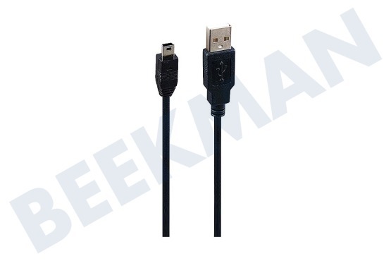 Universeel  Mini USB Kabel 100cm Zwart