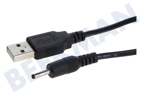 Adapt  USB Kabel Laadkabel, 3,0 mm pin