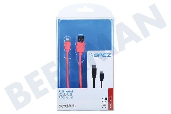 Spez  USB Kabel Apple Lightning 100cm Roze