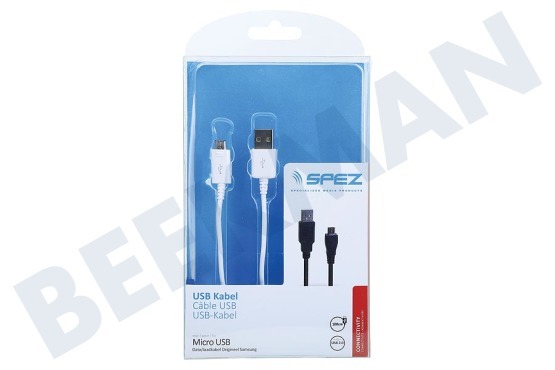 Spez  USB Kabel Micro USB 100cm Wit