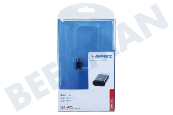 Spez  Adapter USB C male naar Micro usb female