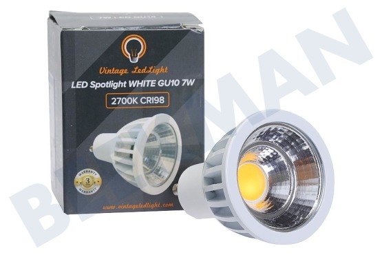 Vintage LedLight  LED Spotlight GU10 White 7W 2700K