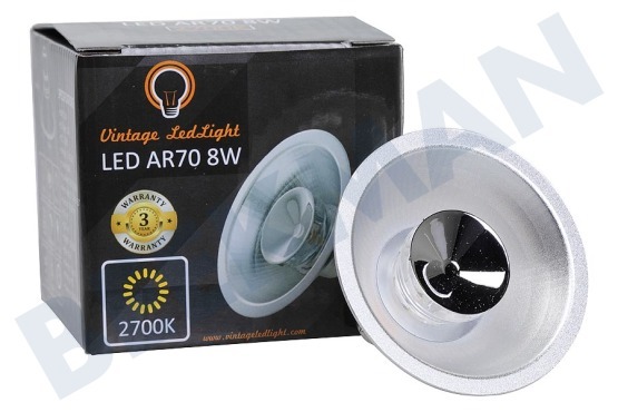 Vintage LedLight  LED AR70 B15D Dimbaar 8W 2700K 35 Graden