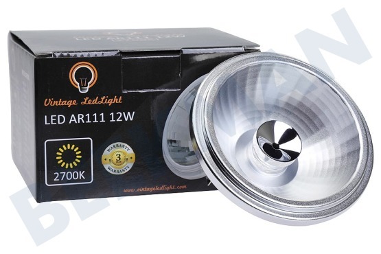 Vintage LedLight  LED AR111 G53 Dimbaar 2700K 12W 35 Graden