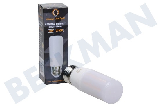 Vintage LedLight  LED Slim Bulb E27 12W 220-240V 2700K Dimbaar
